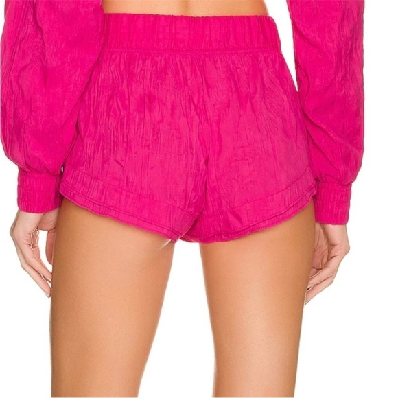 🆕 FREE PEOPLE Movement Women's Lets Go Out Shorts Fuschia XS - Picture 2 of 10